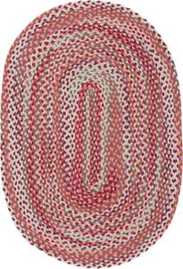 SAFAVIEH Braided Collection ковер, 122 x 183 см, light blue и rust, handmade woven cotton, boho reversible стиль, идеально для гостиной, спальни, столовой (BRD257L)