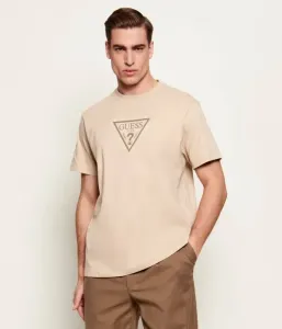 Футболка regular fit Guess Jeans, бежевый