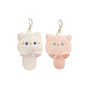 Плюшевый кулон Love Of Wormwood Cute Group Cat Dolls высотой 14 см AIQINGCAOZHILIAN(WANJU), Tuantuan Cat[White]+Tuantuan Cat[Pink]