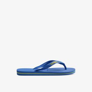 Резиновые шлепанцы с тисненым логотипом Brasil patria Havaianas, голубой