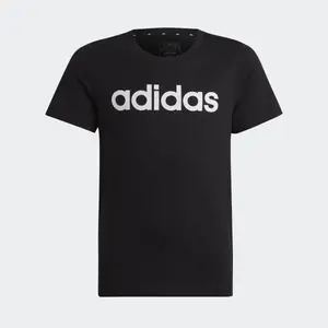 Детская футболка Adidas с линейным логотипом Essential, чёрный