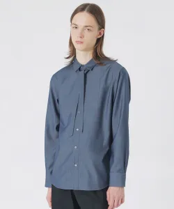 Рубашка с галстуком из саржевой ленты Loveless, цвет Blue