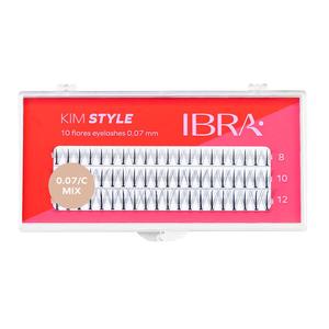 Ресницы микс (8,10,12 мм), 60 шт./1 упаковка. Ibra Makeup Kim style