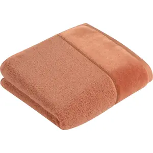 Полотенце Pure из хлопка и VEGAN, с элегантной бархатной каймой Vossen, Bronze