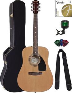 Акустическая гитара Fender FA-115 Dreadnought Acoustic Guitar - Natural w/ Hard Case