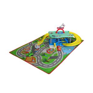 Ббураго, 2-х уровневый гараж с ковриком + 2 машины Maisto