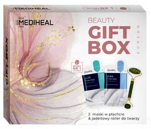 Подарочный набор MEDIHEAL 2 маски + нефритовый ролик для массажа лица