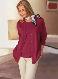 Классический вязаный свитер "Твинсет" Classic, красный