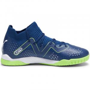 Бутсы для футбола в помещении Future Match It + Mid Jr Puma, цвет persian blue-puma white-pro gr