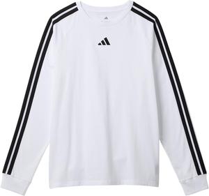 Футболка adidas Kids Small Embroidered Logo 3-Stripes Tee, белый