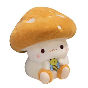 Плюшевая кукла Bee Mushroom Dolls высотой 30 см MLING, желтый