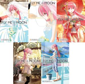Fly Me to the Moon Manga series volumes 1-5 set [Paperback] Kenjiro Hata; 9781974717491; 9781974717507; 9781974717514; 9781974717521; 9781974719235; tonikawa over the moon for you; tonikawa manga; fly me to the moon and tonikaku kawaii (Generic)