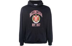 Толстовка унисекс темно-синяя Balenciaga, темно-синий