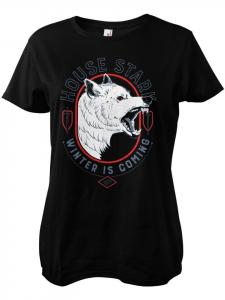 Футболка House StarkWinter Is Coming Girly Tee Game of Thrones, черный