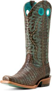 Женские сапоги Ariat Futurity Boon из замши цвета «бактон» с отделкой «Что-то заимствованное», Croc Print Shine