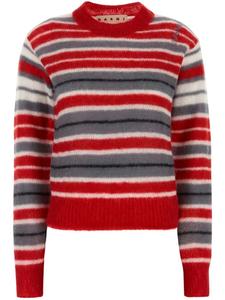 Свитер с вышитым логотипом Marni, красный