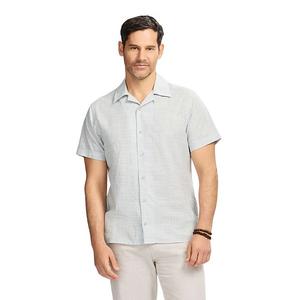 Мужская рубашка с коротким рукавом и застежкой на пуговицах saltwater dunes Izod, Dark Forest