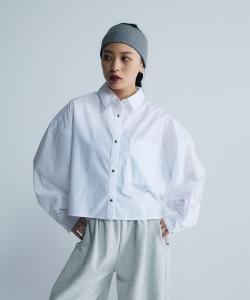 Простая укороченная рубашка Jeanasis, цвет White(05)