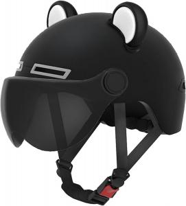 Шлем открытый Koliyn Vespa Cat Ears, черный