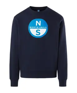 Толстовка с крупным принтом North Sails, синий