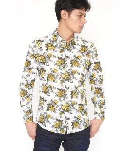 Футболка с принтом цветов и рисунками газона TORNADO MART, цвет Yellow