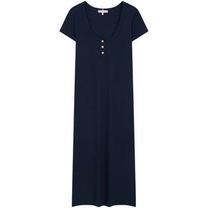 Хлопковое платье миди Tommy Hilfiger, синий