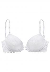 Бюстгальтер с эффектом пуш-ап Lascana, белый