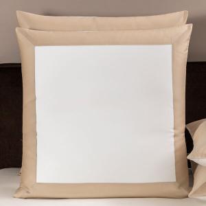 Декоративная наволочка Frette Bold Euro, 65x65, молочный/бежевый