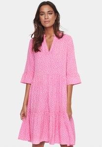 Дневное платье Eda Saint Tropez, розовый космос в горошек