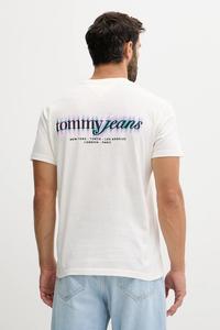 Хлопковая футболка Tommy Jeans, бежевый