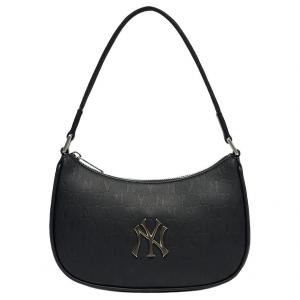 Коллекция Monogram Искусственная кожа Сумка через плечо Дампинг Сумки Унисекс Черный Золотой MLB