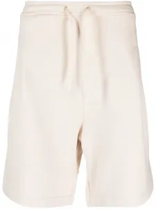 Хлопковые спортивные шорты с нашивкой-логотипом A PAPER KID, нейтральный