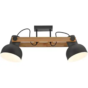 Потолочный светильник CUP 2.0 E27 1 шт. Теплый белый ExklusiveE27 Just Light, черный