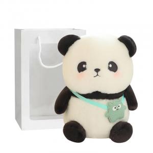 Бамбуковая трубка панда маленький кулон, милый плюшевый брелок кукла плюшевый кулон высота 12/22см MERCONSER