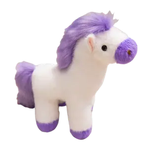 Милые очаровательные мягкие триколор пони плюшевые куклы высотой 25см Velvet Mill, фиолетовый