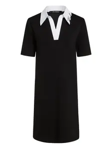 Платье с воротником поло Karl Lagerfeld, черный