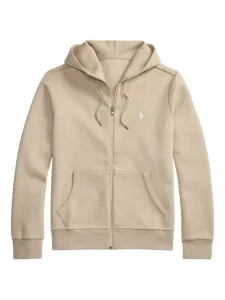 Худи на молнии Polo Ralph Lauren, бежевый