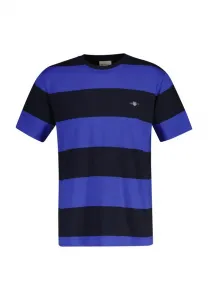 Футболка с принтом в виде полосок Gant, Royal Blue