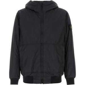 Толстовка с капюшоном и лого-патчем STONE ISLAND, marine синий