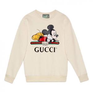 Толстовка (WMNS) Gucci x Disney Co-Branded Oversized Mickey Mouse Pattern Sweater For Beige 469250-XJB8C-9230, кремовый