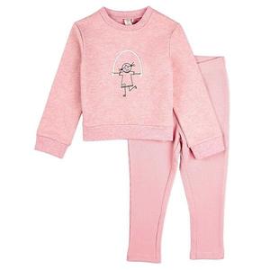 Детский комплект из 2 предметов для девочек "catch me if you can, i'm jumping rope" из хлопка Memoi