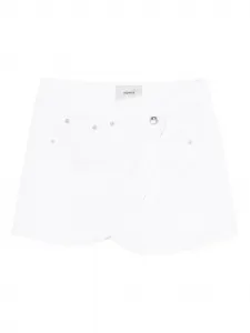 Мини-юбка с заклепками и наложением Coperni, белый