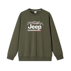 Свитшот мужской с круглым вырезом Moderate Regular Jeep, светло-зеленый