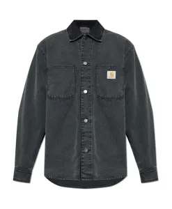 Джинсовая рубашка Митч Carhartt Wip, черный