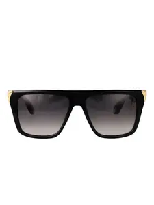 Солнцезащитные очки в квадратной оправе с золотыми деталями Roberto Cavalli, черный