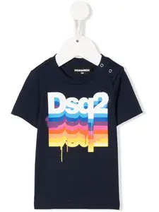 Футболка с логотипом DSQUARED2 KIDS, синий