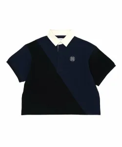 Регби поло Facetasm, цвет Navy×Black