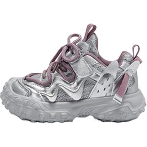 Износостойкие дышащие низкие детские кроссовки для повседневной жизни Xiaomi step, серый/фиолетовый