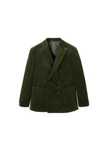 MANGO MAN Строгий пиджак 'Panna' в темно-зеленом цвете