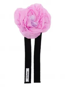 Ожерелье из шелковых лент с цветами Parlor, фиолетовый